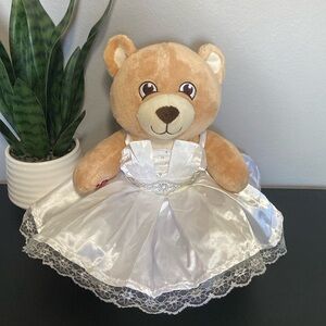Bridal Build-A-Bear: Adorable Tan Bride Teddy Bear Plush Toy